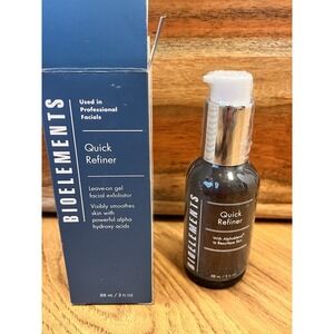 Bioelements Quick Refiner Leave-on Gel Exfoliator 3 Oz New Sealed